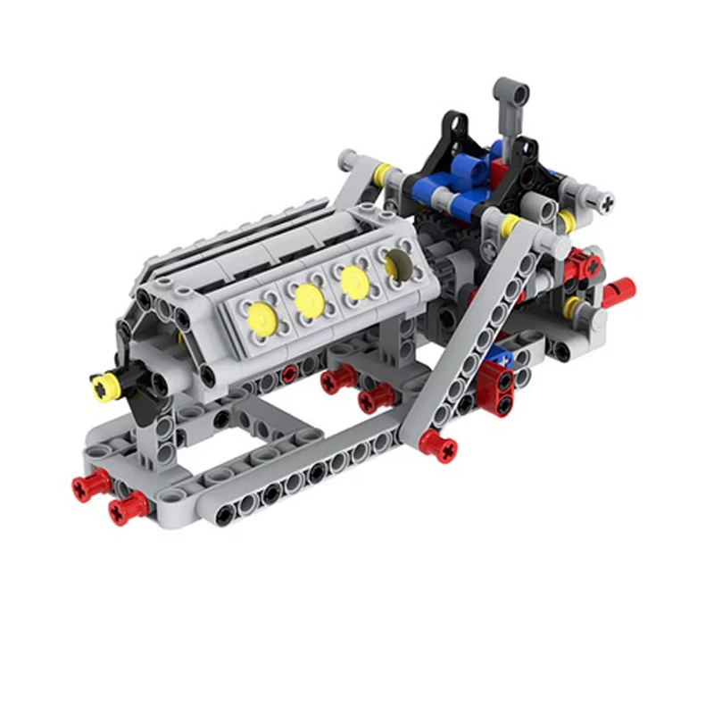Model Kit V8 - 4-Speed Gearbox + V8 Engine Model