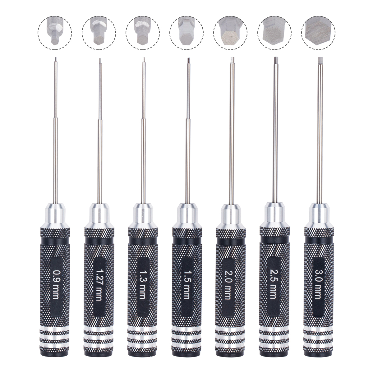Model Kit Tools - 7 IN 1 Steel Hex Screwdriver