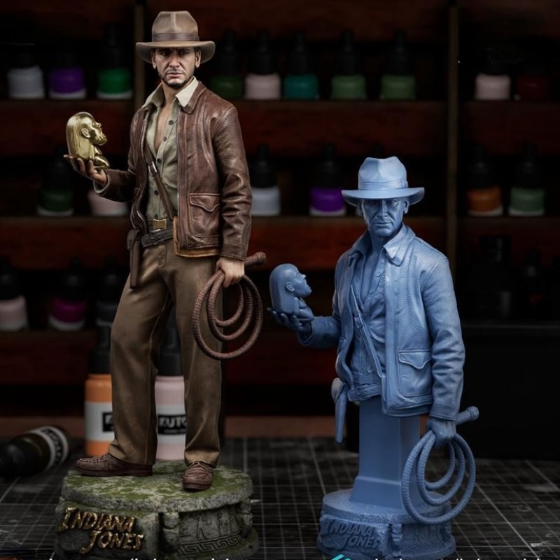 Model Kit Knight - 1/24 Indiana Jones Cowboy Explorer Resin