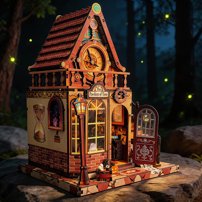 Model Kit Centaur - New Wooden Dollhouse Time Pavilion Miniature