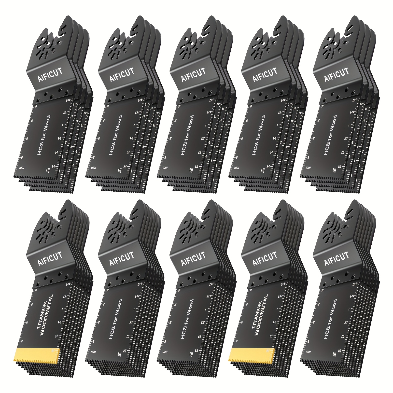 Model Kit Tools - AIFICUT 55pcs Oscillating Saw Blades, Universal