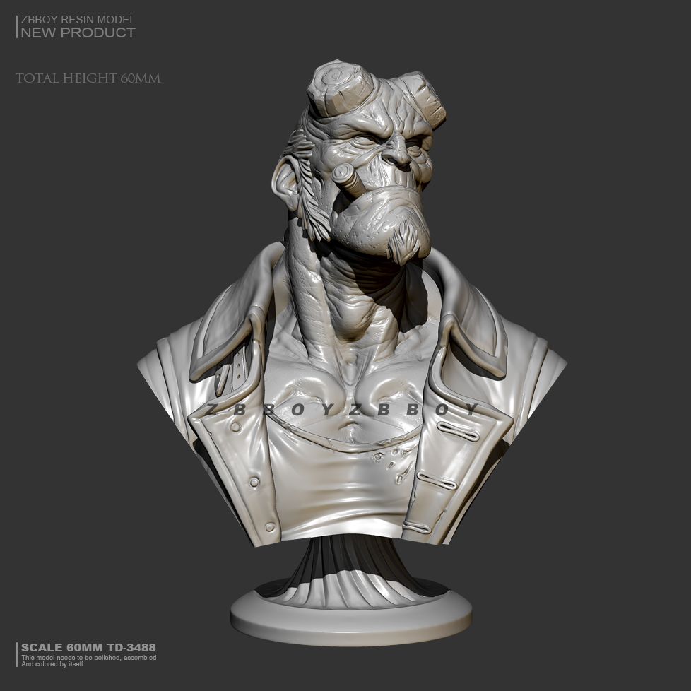 Model Kit Knight - 60mm Resin bust model kits figure