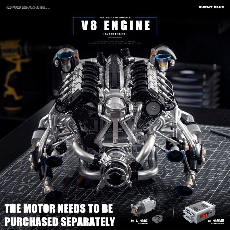 MOC Supercar V8 Engine Buildin – Model Kit V8 Bewertung und Preis