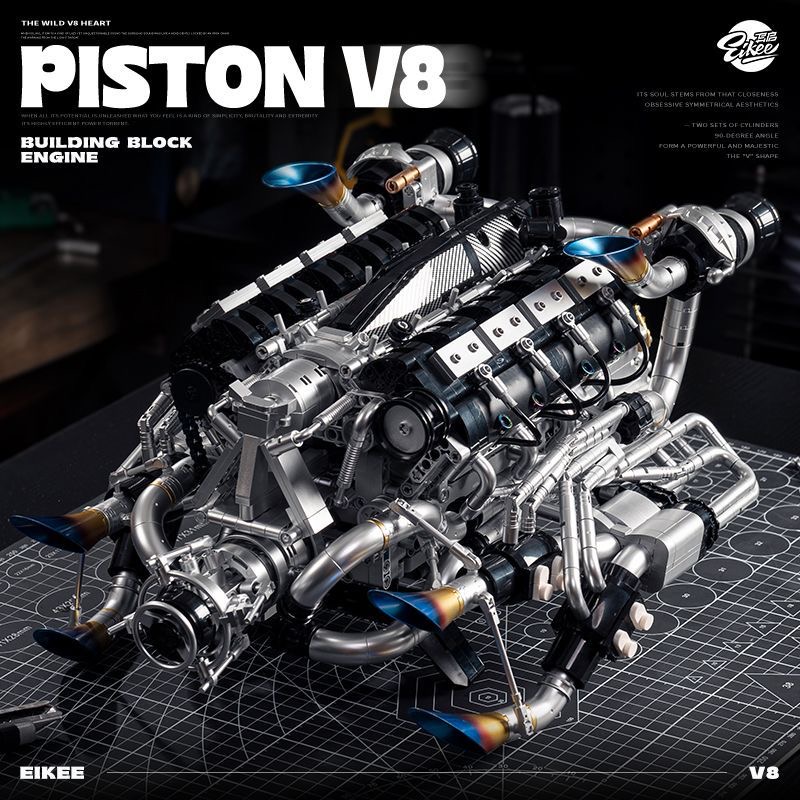 MOC Supercar V8 Engine Buildin – Model Kit V8 Bewertung und Preis