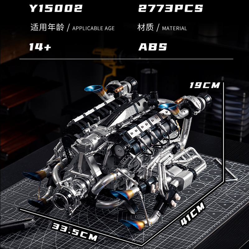 MOC Supercar V8 Engine Buildin – Model Kit V8 Bewertung und Preis
