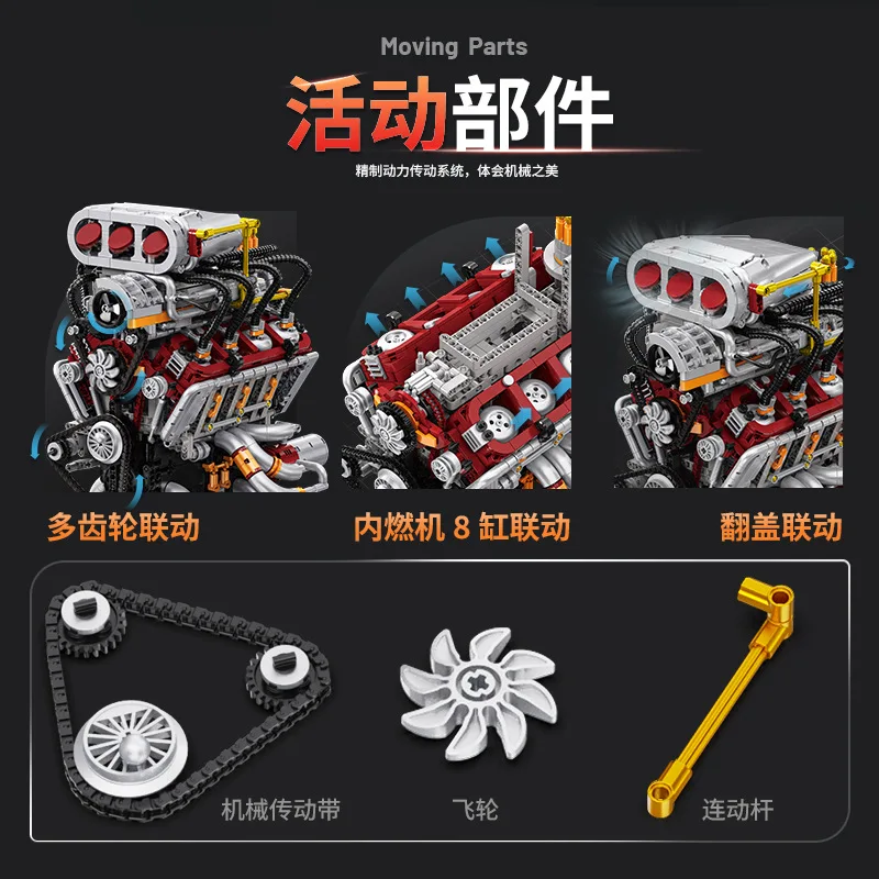 V8 Engine Model Building Kit,  – Model Kit V8 Bewertung und Preis