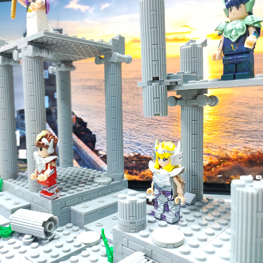Saint Seiya Temple Ruins Fire  – Model Kit Kiryu Bewertung und Preis