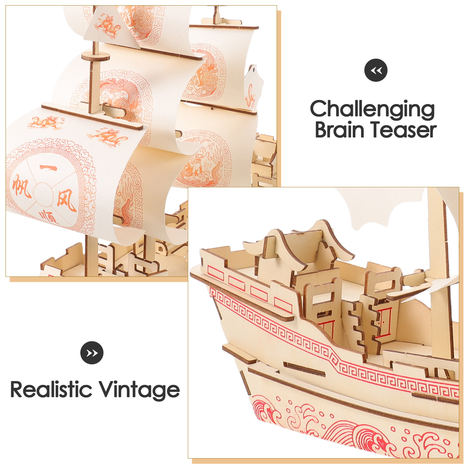 Wooden Vintage 3D Sailship Puz – Model Kit Vintage Bewertung und Preis