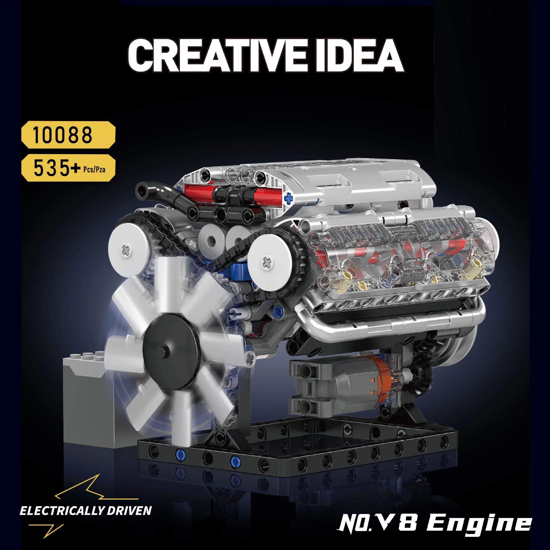 MOULD KING 10088 V8 Engine Bui – Model Kit V8 Bewertung und Preis