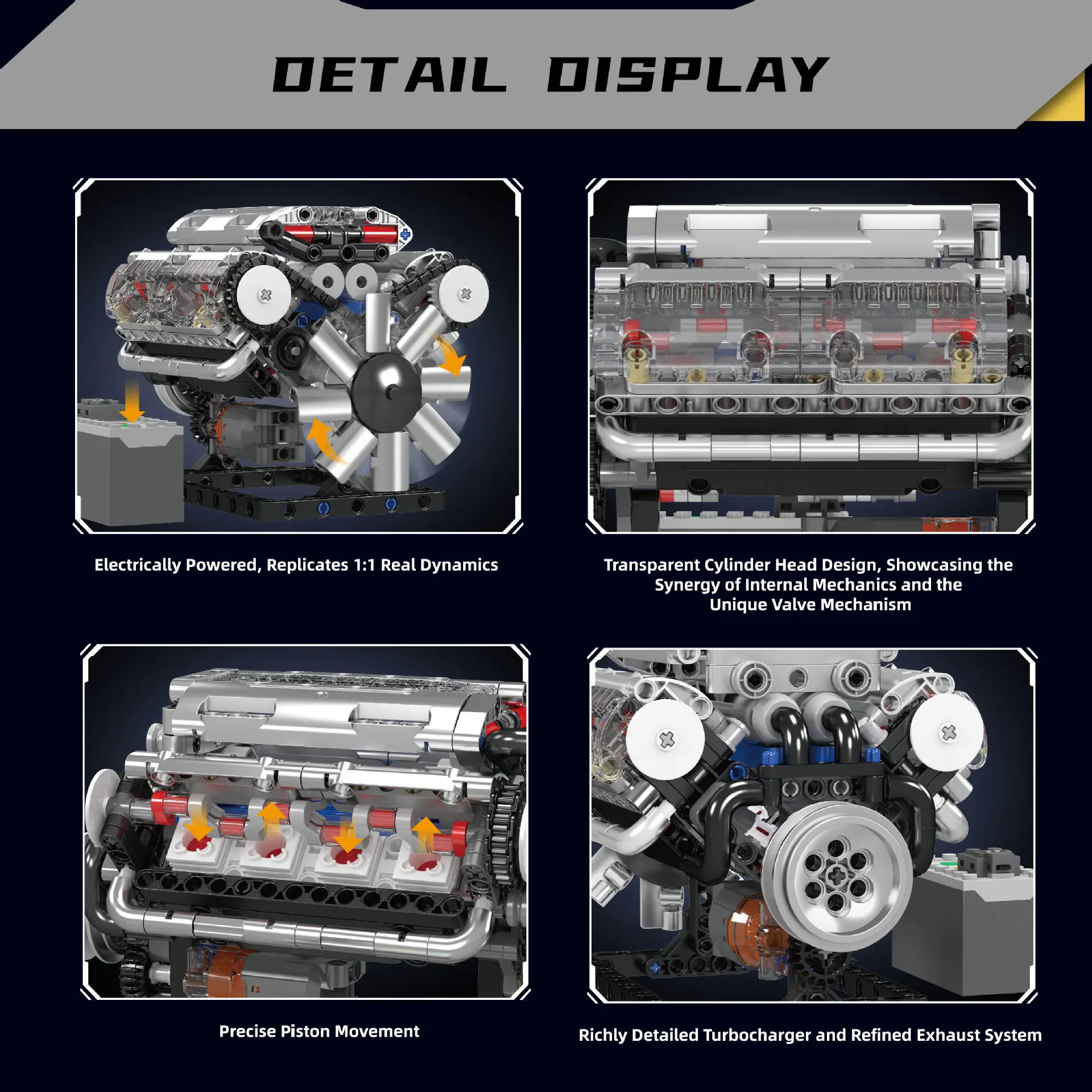 MOULD KING 10088 V8 Engine Bui – Model Kit V8 Bewertung und Preis