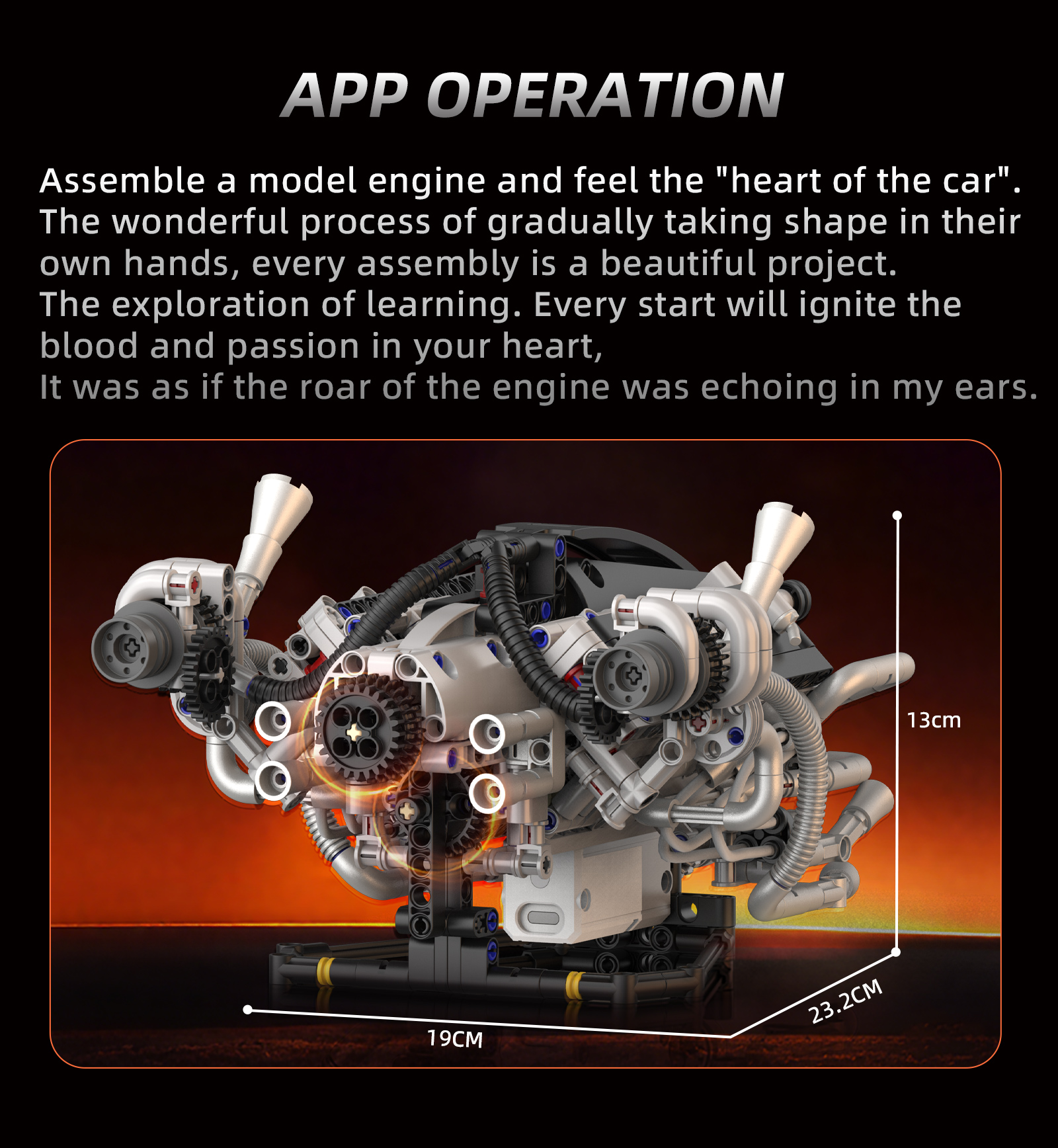 K96213 770pcs V8 Engine Model  – Model Kit V8 Bewertung und Preis