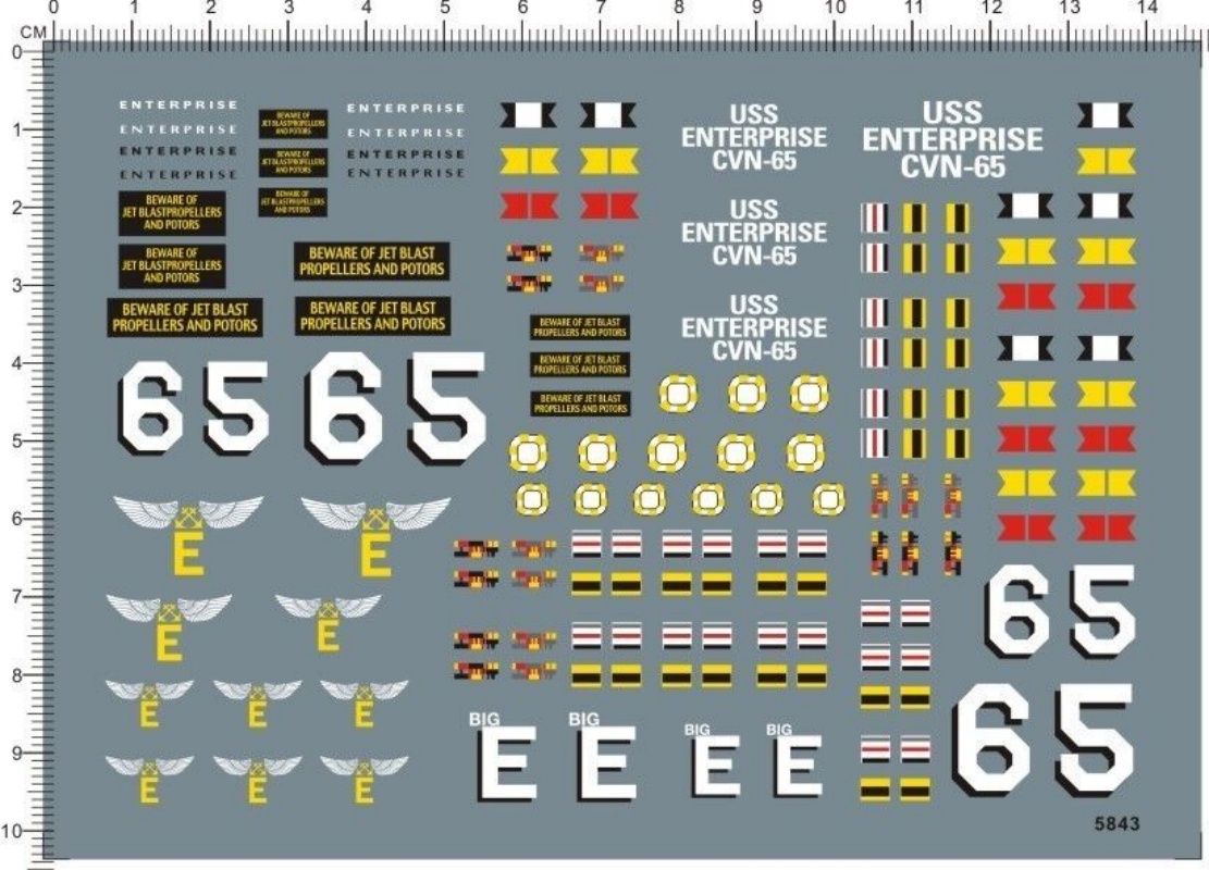 Decal for 1/350 Scale US Navy  – Model Kit Uss Enterprise Bewertung und Preis